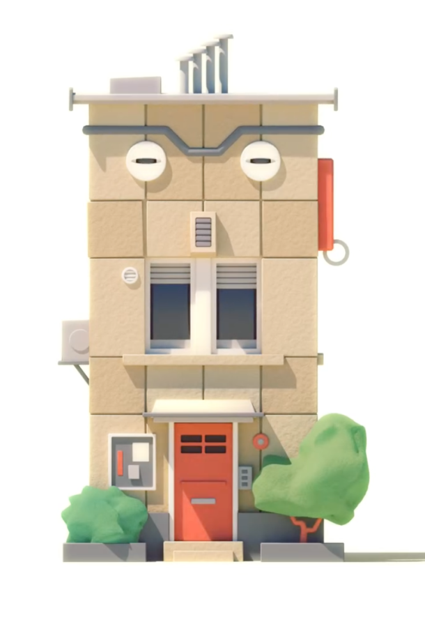 A little study around Pareidolia and buildings