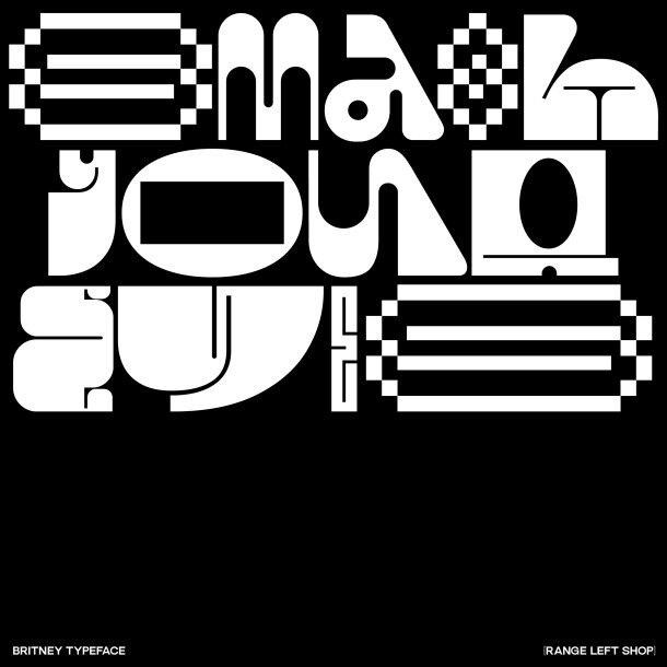 Britney - Super Mega Experimental Variable Typeface