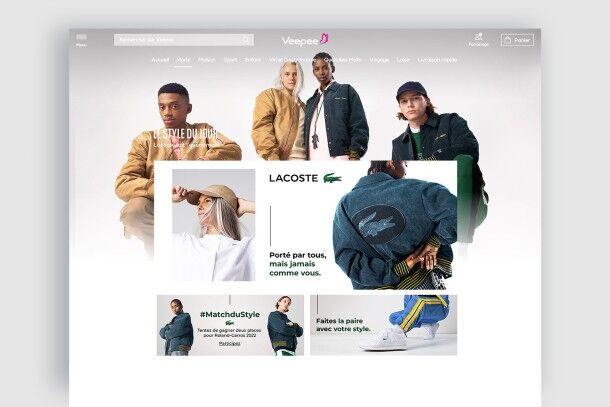 Campagne Lacoste 2021 sur Veepee