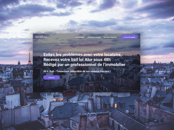 Landing page - Projet immobilier