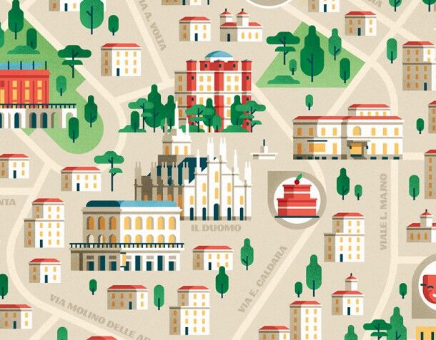Milano - Carte pour M Style magazine