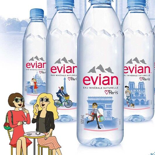 Evian / Paris prend l'eau