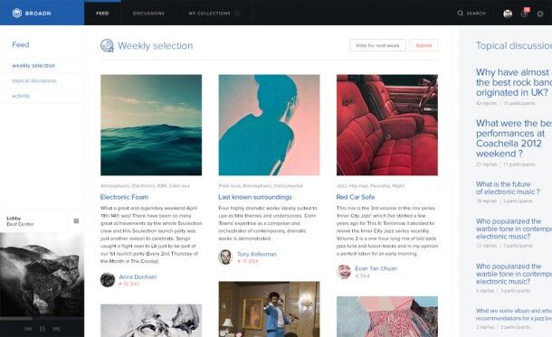 Broadn — Discover music together