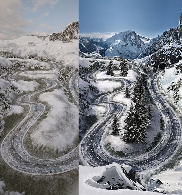 Matte painting NISSAN