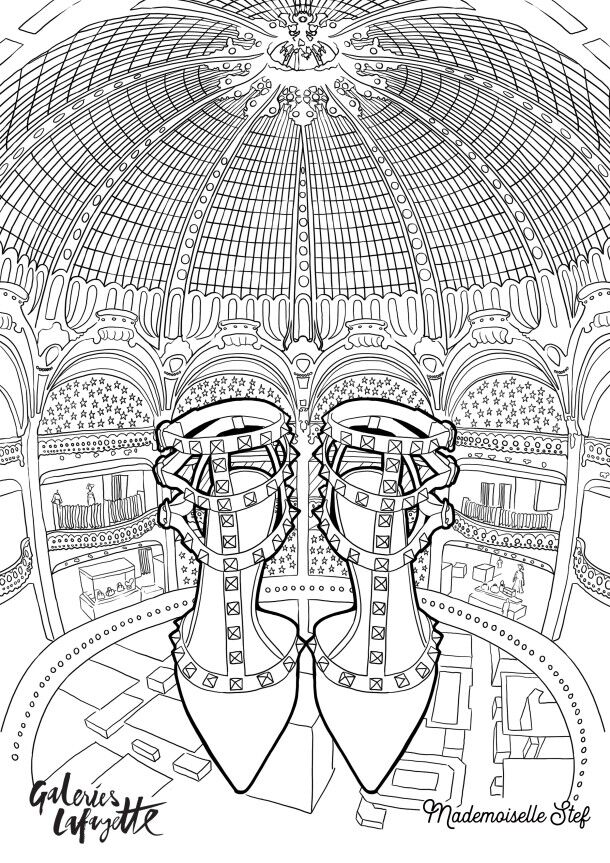 Coloriage Galeries Lafayette