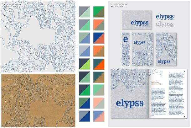 ELYPSS STUDIO : Identité visuelle, direction artistique et web design