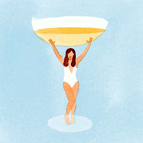 Lady champagne