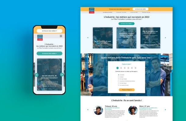 Landing Page - UIMM, la Fabrique de l'Avenir