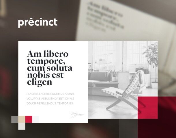 Identité visuelle - Precinct - Agence immobilière de Luxe