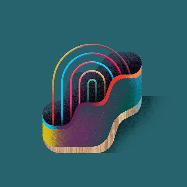 Rainbow in a pot