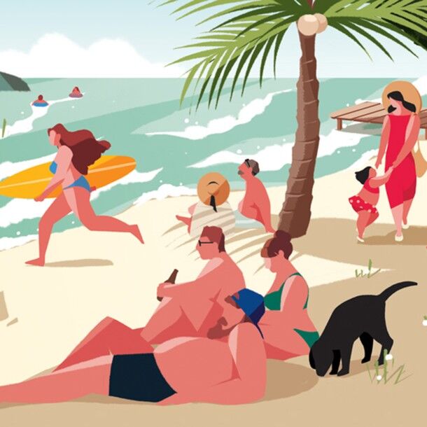 Après-midi plage