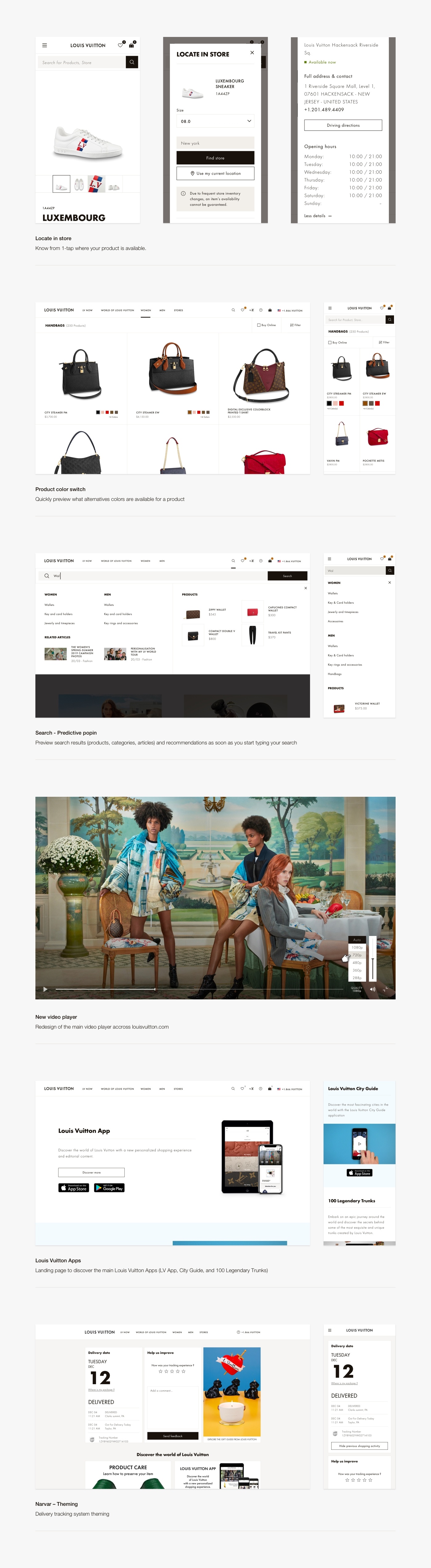 Digital Art Direction, UI Design and UX Design: Louis Vuitton Revamp by ...